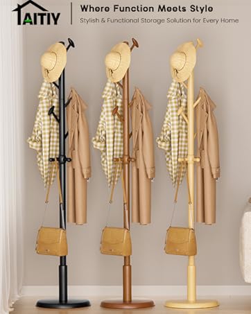 Solid Wood Coat Rack