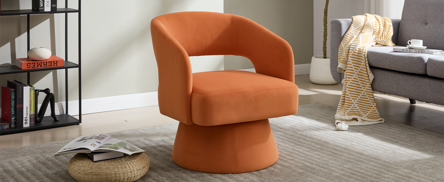 Swivel Barrel Chair