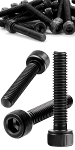 60 Viti M3x16 Testa Esagonale - Acciaio Carbonio Nero Per Fai Da Te
