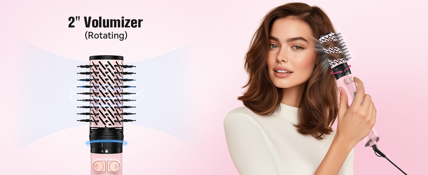 rotating hair dryer brush spinning