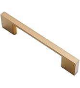 Alzassbg 10 Pack Champagne Bronze Cabinet Pulls, 3-3/4 Inch(96mm) Hole Centers Cabinet Handles Ki...