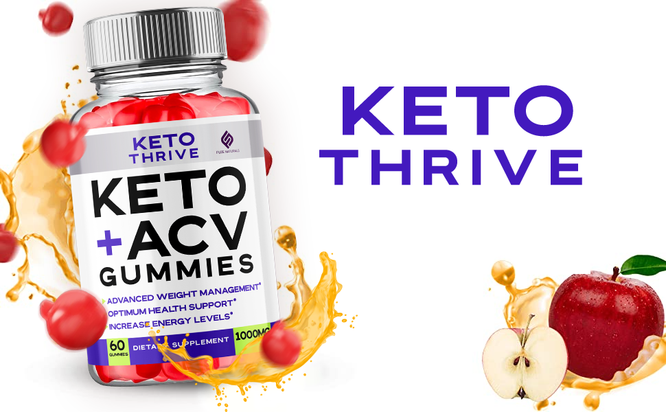 Fuze Naturals Keto Thrive ACV Gummies, Keto Thrive Keto+ ACV Gummies Apple  Cider Vinegar 1000MG Advanced Formula Vitamin Supplement, Keto Thrive ...