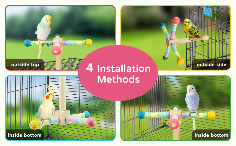 FAILUN Bird Stand Perch Toy