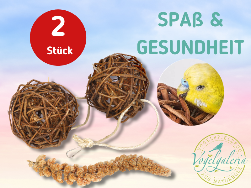 Hirsekolben-Vogelfutter, Spielzeug für Wellensittiche 