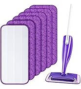 Reusable Mop Pads Compatible with Swiffer Wet Jet Mops, Wet Jet Pads Refills Reusable Microfiber ...