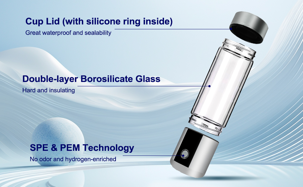Janebrty Hydrogen Water Bottle