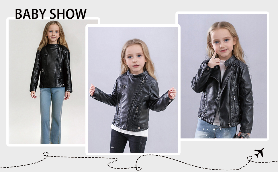 toddler faux leather jacket boys girls