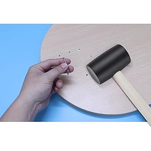 ゴムハンマー・黒    ゴムハンマー 木柄