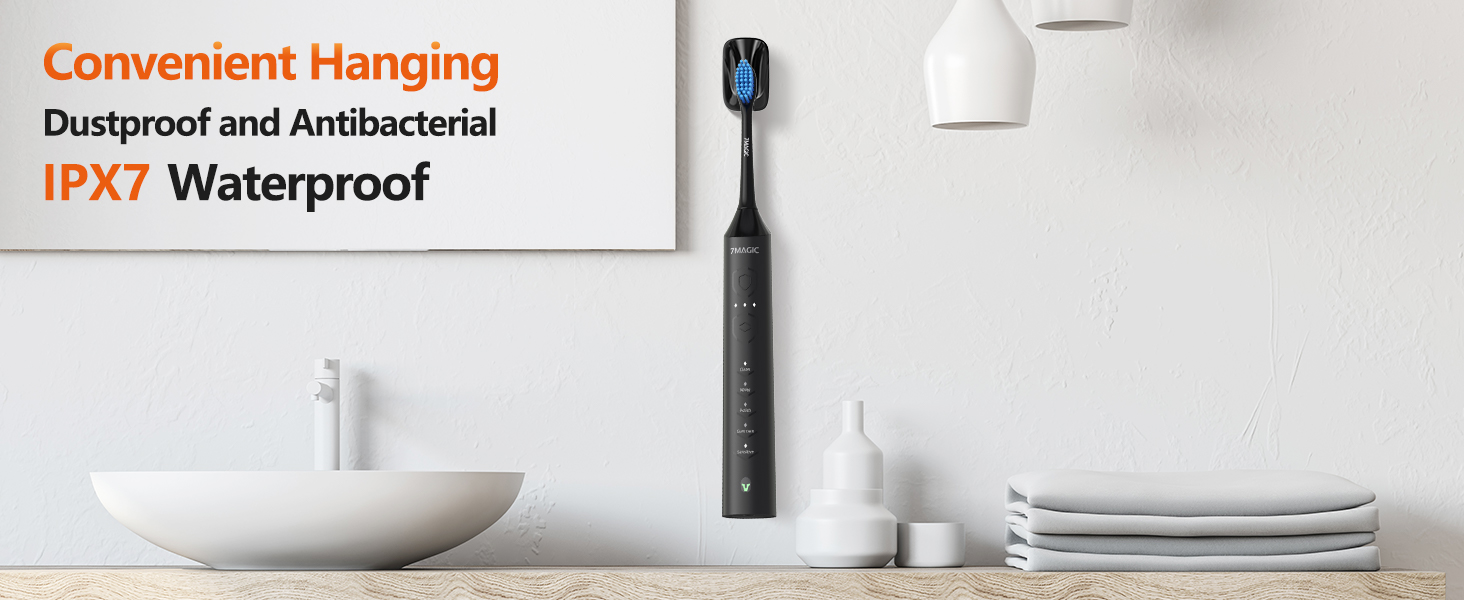 a toothbrush hanging on a wall