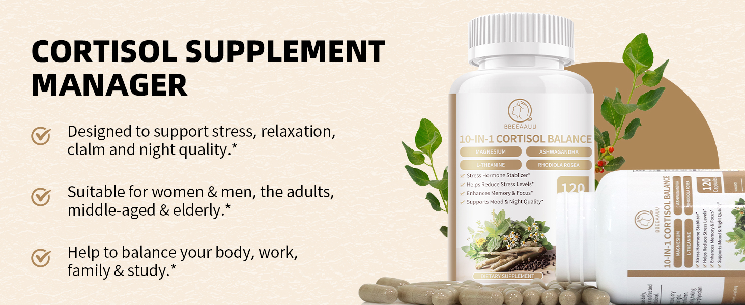 high cortisol supplements for women