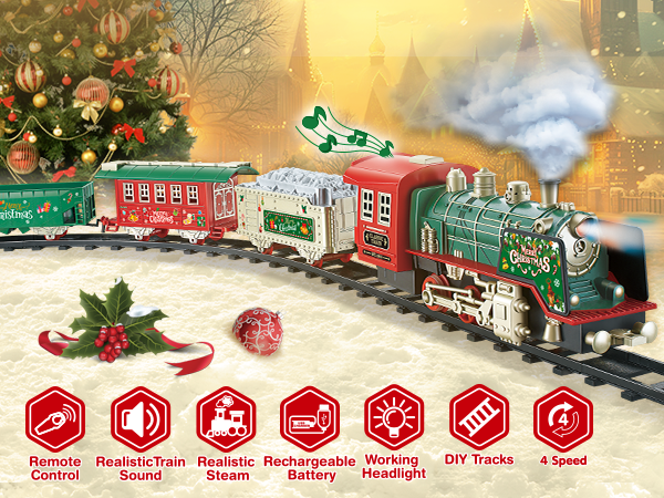 Amazon.com: JUQU Electric Train Set for Kids Ages 3-8