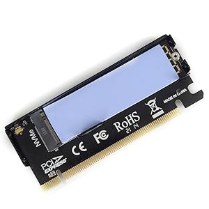M.2 nvme →PCIE変換カード ヒートシンク付き SSD4枚搭載可能 Amazon | アイネックス ヒートシンク搭載 M.2 NVMe SSD変換PCIe