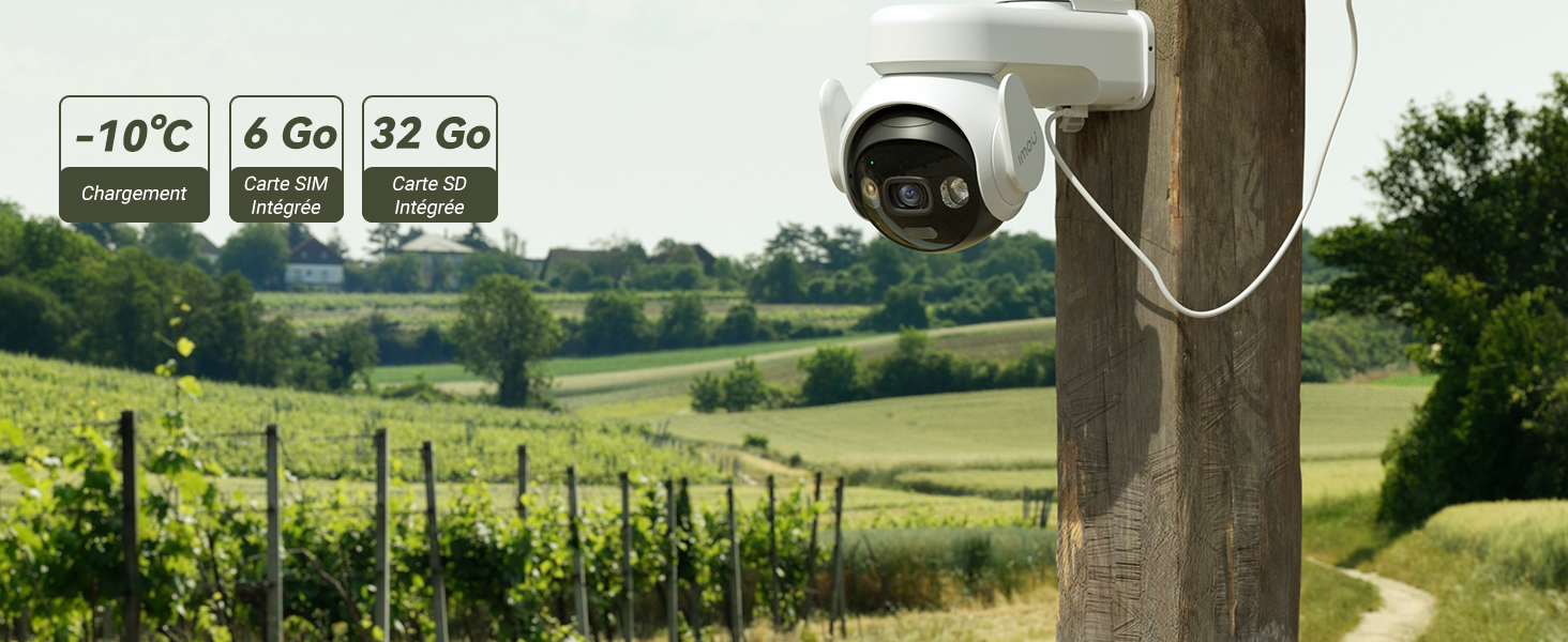 Camera de surveillance sans Internet