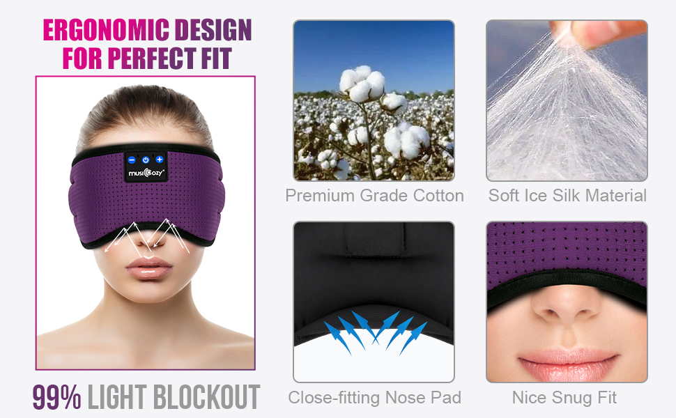 bluetooth sleep headphones sleeping earbuds eye music mask headband cool tech gadgets holiday gift