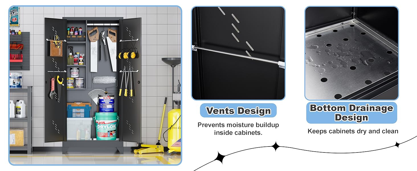 Janitor storage cabinet