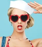 Armear fashion oversized heart shaped sunglasses for women girls