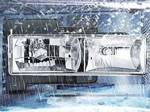 1988-1998 C/K 1500/2500/3500 GMC Sierra 1992-1994 Blazer Yukon 1994-1999 Tahoe Headlight Assembly Chrome Housing Clear Lens