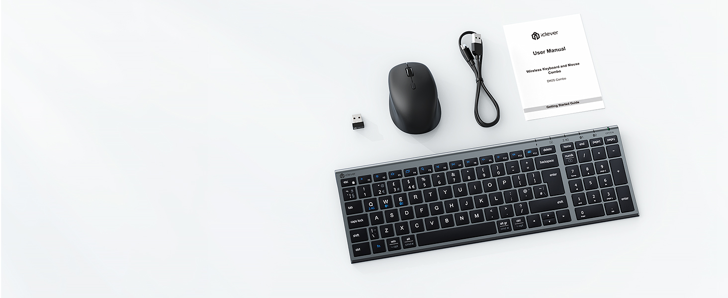 Wireless Keyboard and Mouse Set