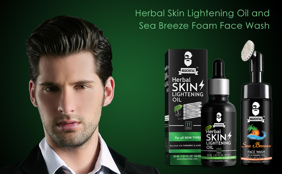 MUUCHSTAC Skin Lightening Combo Herbal Skin Lightening Oil 30 ml and