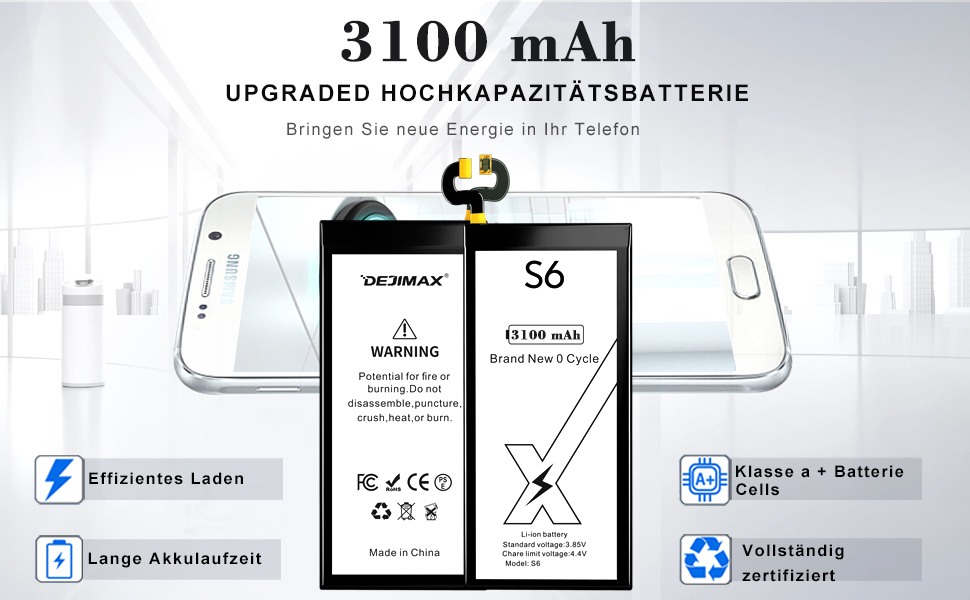 Akku Von Samsung Galaxy S6 Schnell Leer www.amazon.de