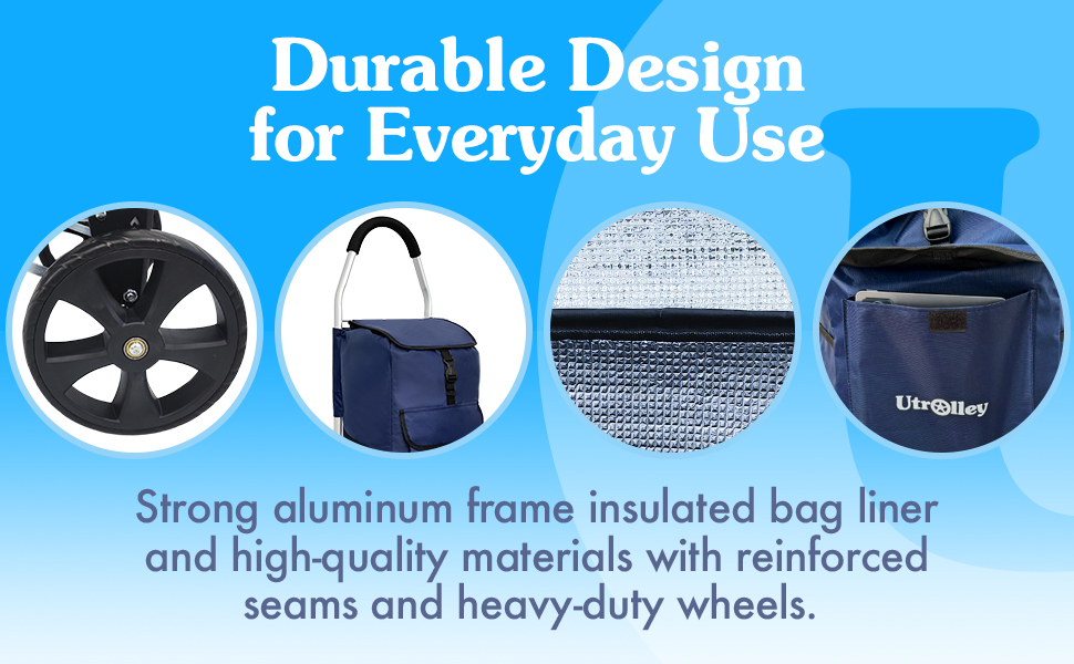 insulated bag shopping cart for groceries