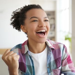 happy teen