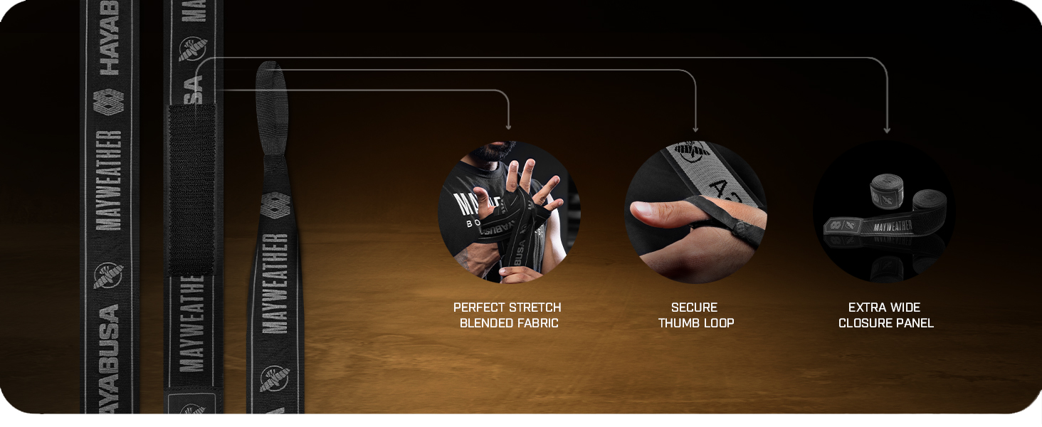  Hayabusa Mayweather Stretch Hand Wraps