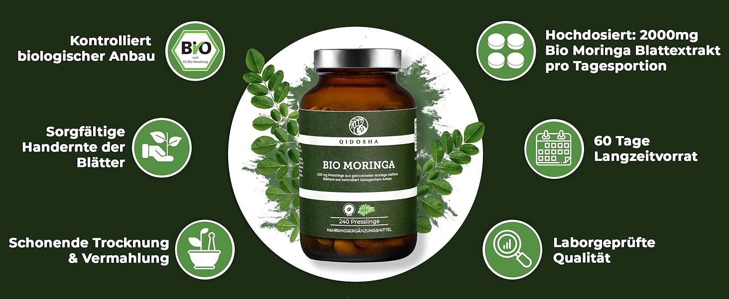 Bio Moringa Presslinge