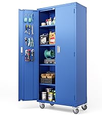 TW garage様 Amazon.com: VINGLI 72'' Tall Metal Garage Storage Cabinet