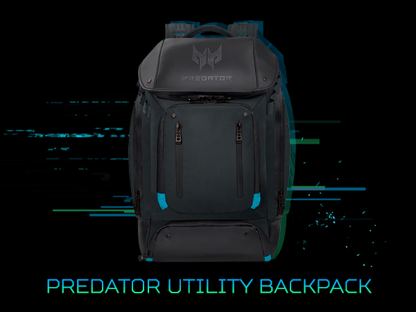 predator utility gaming backpack ballistic polyester strong exterior material water repellent