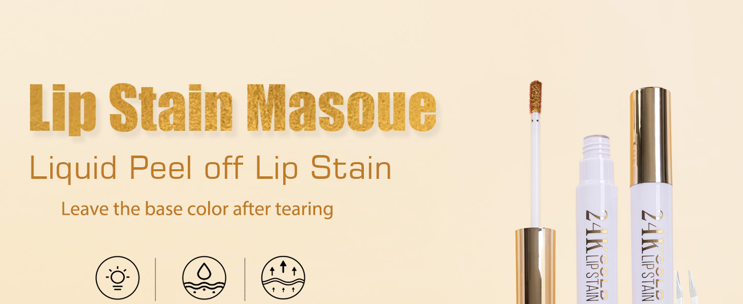 2025 New Gold Liquid Lip Gloss Peel Off Lip Stain Tattoo