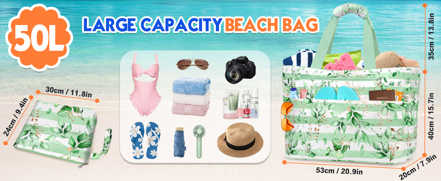 large beach bag