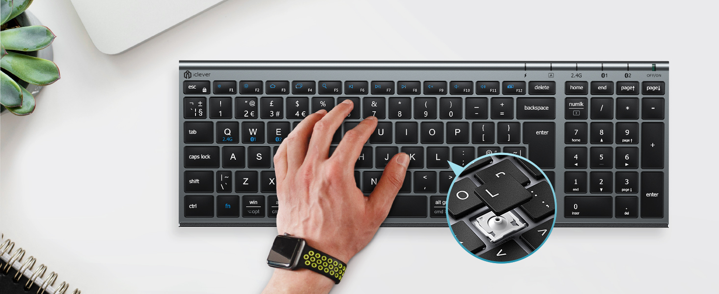 Wireless Keyboard and Mouse Set
