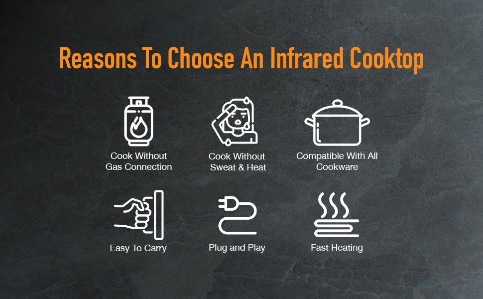 KENT Sunstar Infrared cooktop