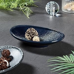 VOMANA Starrysky Blue oval bowl