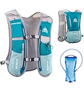 JEELAD Running Hydration Vest Trail Running Backpack BPA-Free Leak-Proof Running Water Bottles fo...