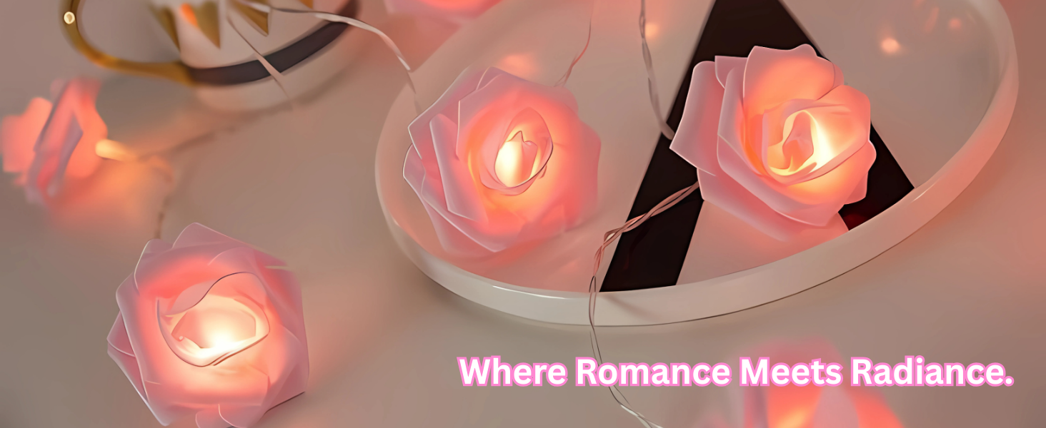 Rose flower string light