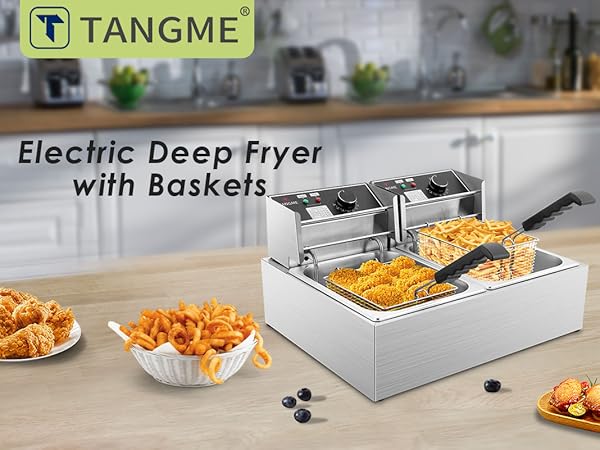 TANGME electric deep fryer for commercial and home use