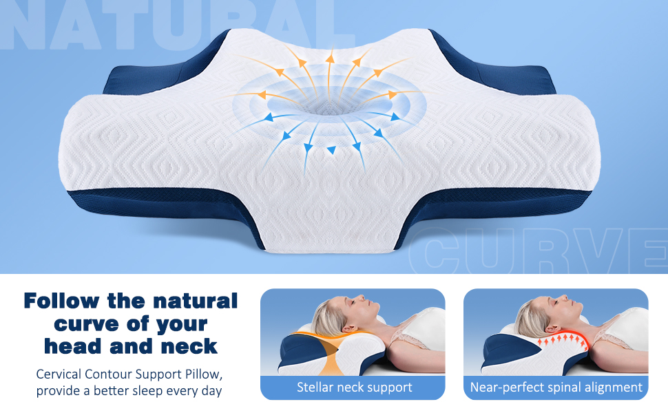 Cervical Contour Support Pillow
