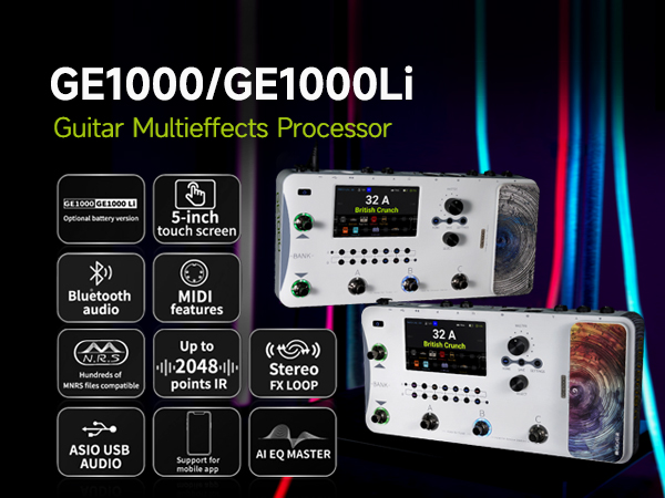 Amazon.com: MOOER GE1000 Li White Guitar Mutieffects Pedal