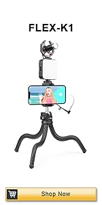 FLEX-K1 Flexible Vlog Kit iPhone Microphone iPhone Vlogging Kit YouTube vlog kit