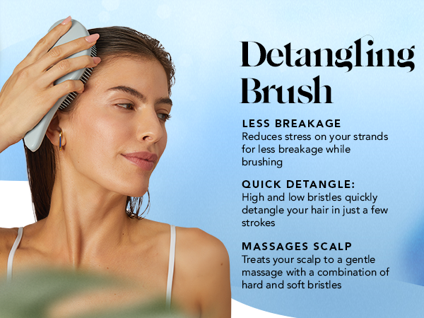 dry wet hair brush detangler detangling brush adults kids hair natural curly straight wet dry hair