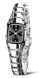 Elegant silver watch for women