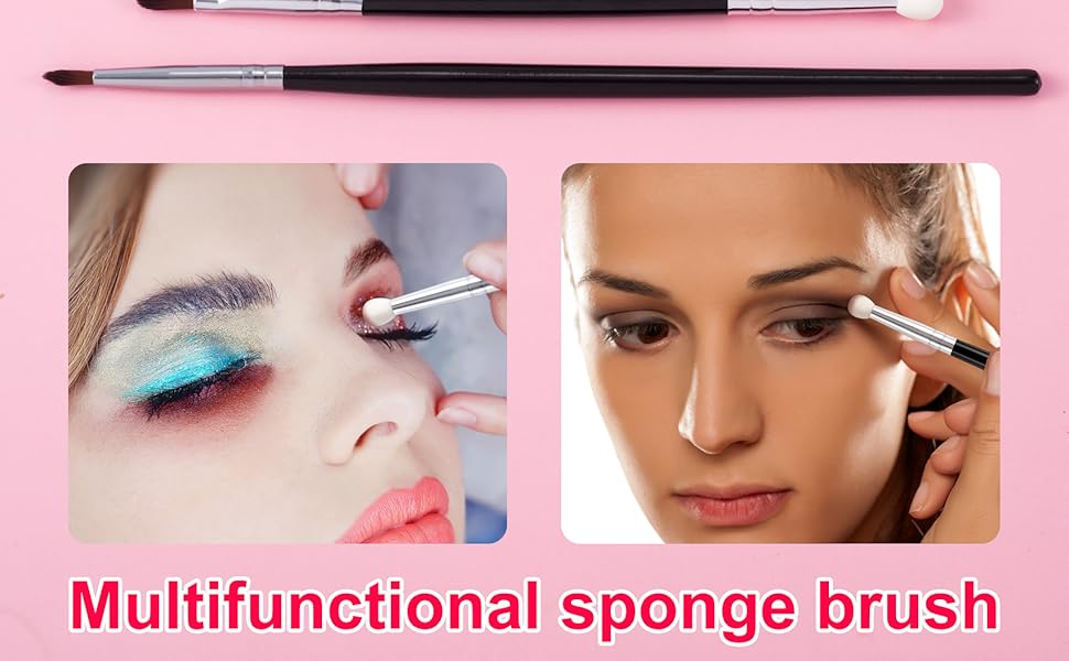 PAGOW 6pcs Makeup Fine Point Eyeliner Brushes, Eye Under