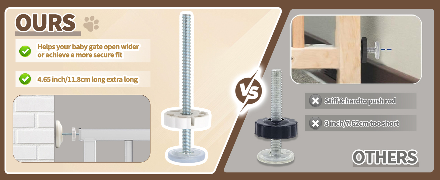 12MM Baby Gate Extender Extension