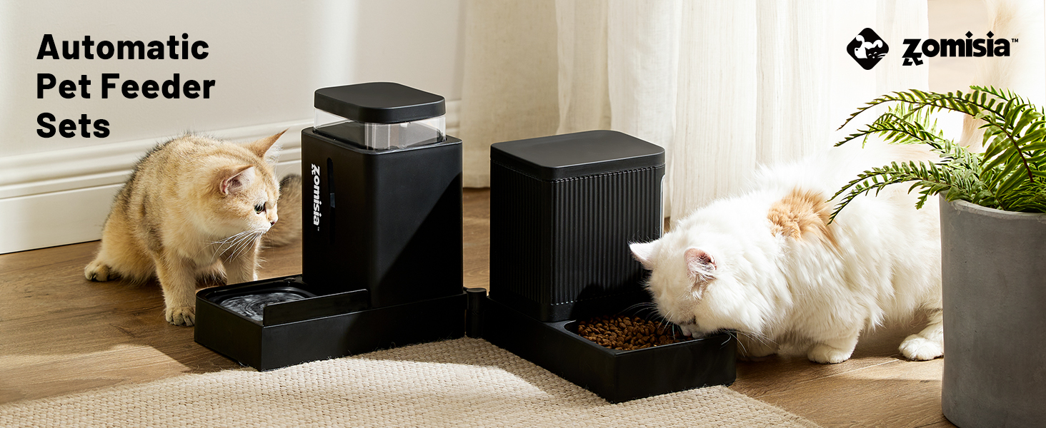 cat feeder and water dispenser