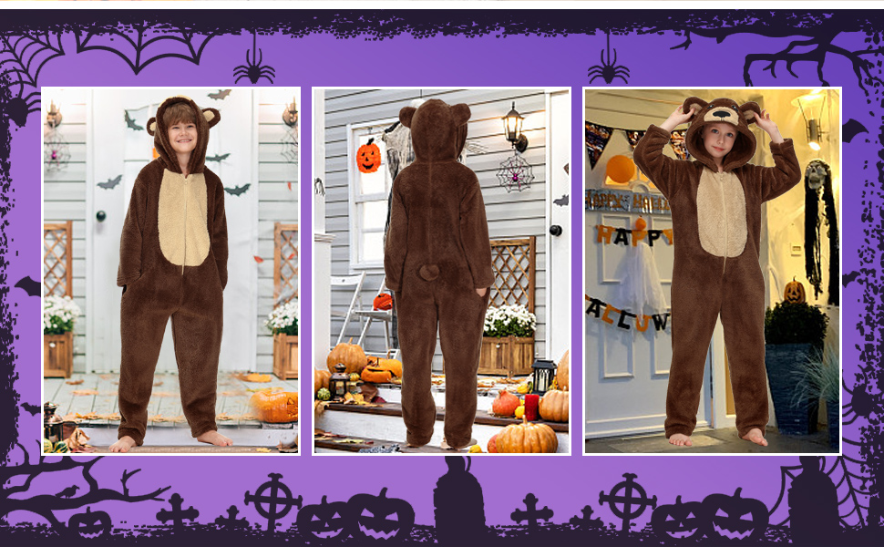Halloween Unisex Kid's Brown Bear Costume