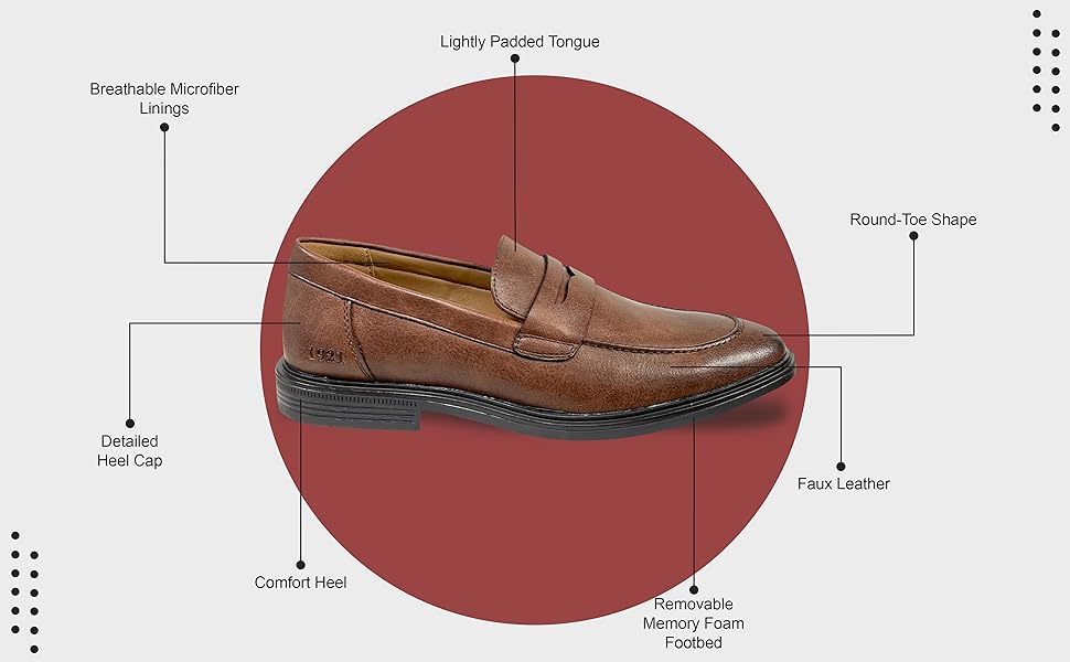 Men's Loafers with Memory Foam