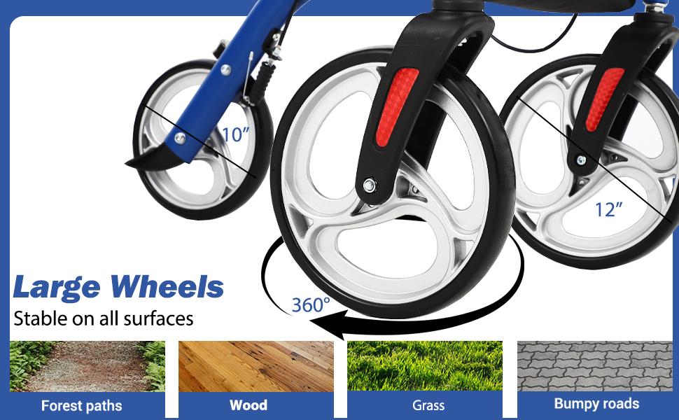 12" Rubber Wheels