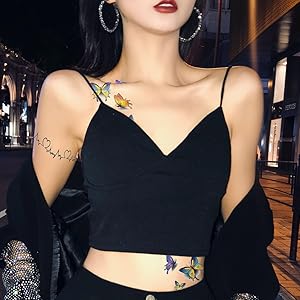 Small Colorful Butterfly Tattoos